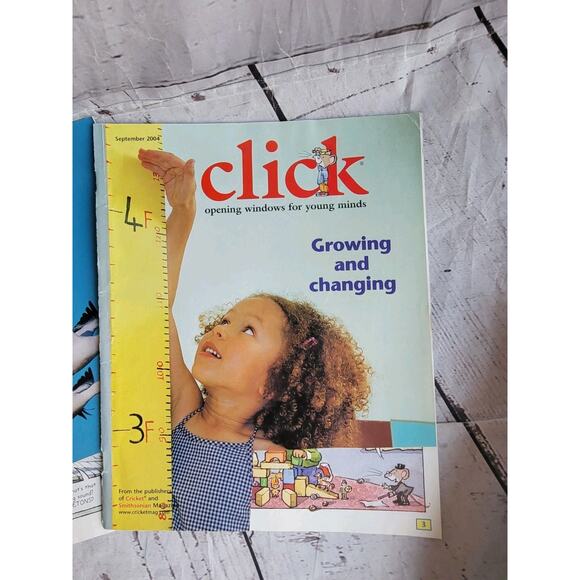 Lot of 4 Click Childrens Learning Magazine Cricket Classroom Homeschool 2004 - Picture 3 of 5